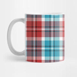 Red And Blue Plaid Pattern Mug